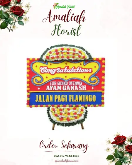 Sewa Papan Bunga Keliling Danau